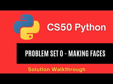 CS50 Python 2025 – Problem Set 0: Making Faces | Full Solution