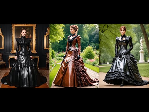 Victorian-Inspired Leather Gowns – A Timeless Blend of History & Style #leather #victorian #fashion