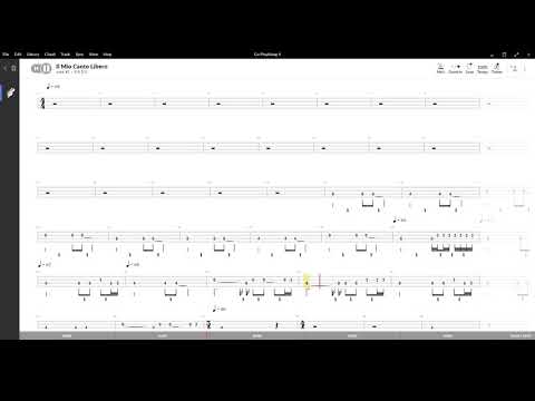 Il mio canto libero ( lucio battisti )  ,Tablatura e base Senza Basso - Backing bass track