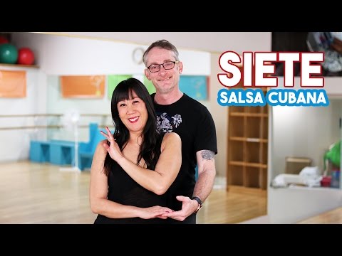 Kubanischer Salsa-Schritt: Sieben!