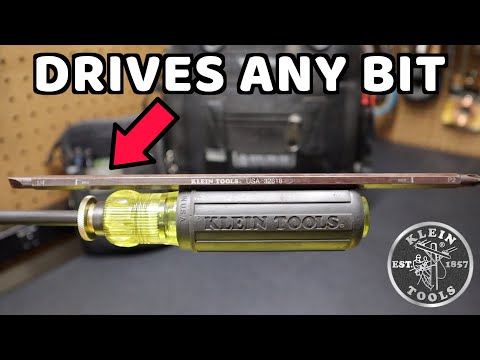 Klein Tools Adjustable Long Shank Screwdriver - Has a another feature