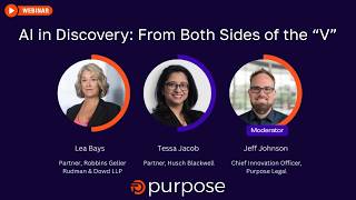 AI in Discovery: From Both Sides of the "V"