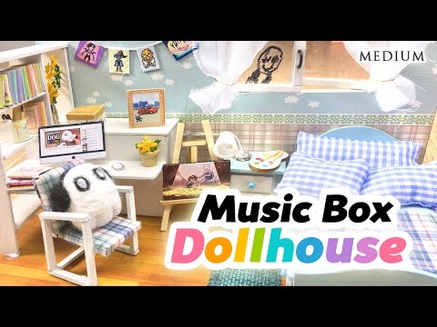 DIY Undertale Toy Dollhouse - Cute Miniature Room With Music Box and Lights!! Video