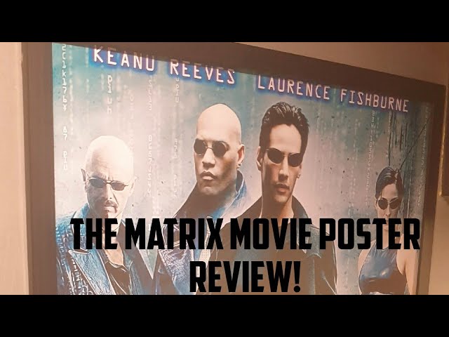 Vídeo relacionado con FDRPMHC The Matrix - Póster de la película The Matrix para decoración de pared, sala de estar, dormitorio familiar, 30 x 45 cm, estilo sin marco