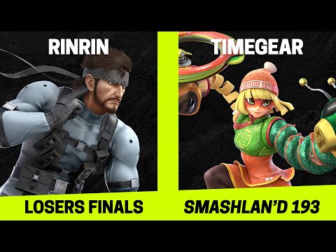 SmashLAN'd 193 Losers Finals - Rinrin (Snake) vs TimeGear (Min Min) - SSBU Tournament