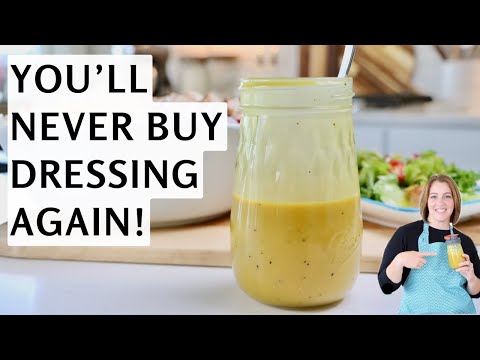 Homemade HONEY MUSTARD Dressing (with Yellow Mustard) | Easy From Scratch Salad Dressing Recipe