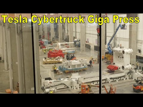 Tesla Cybertruck Producing Giga Press Spotted in Assembly at Giga Texas