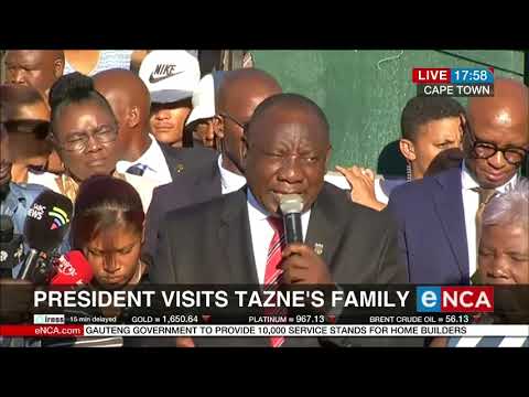 Ramaphosa apologises to Tazne van Wyk's family