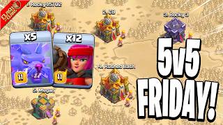 Using Azure Dragons and Firecrackers in a 5v5 War! - Clash of Clans