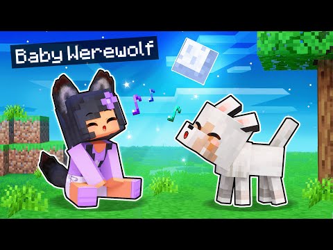 Playing Minecraft As A BABY WEREWOLF!