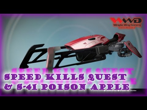 Destiny Rise of Iron Gameplay Speed Kills Quest and How to get the S-41 Poison Apple Sparrow