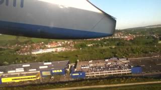 preview picture of video 'Flybe Bombardier Q400 Take off Belfast City'