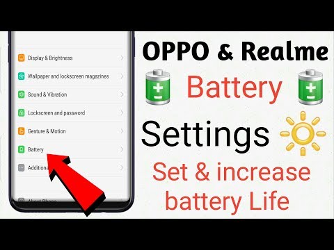 OPPO & Realme 🔋 Battery 🔋 Settings Set & increase Battery Life