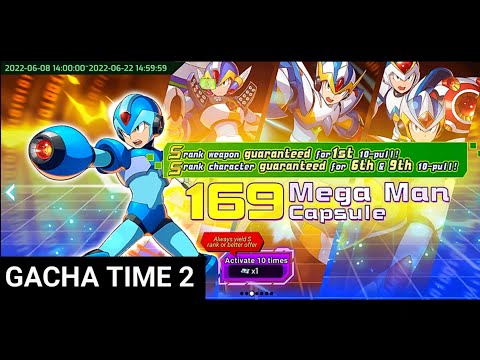 Gacha Summoning Capsule Pull 169 Guaranteed Mega Man Capsule「 Mega Man X Dive 」