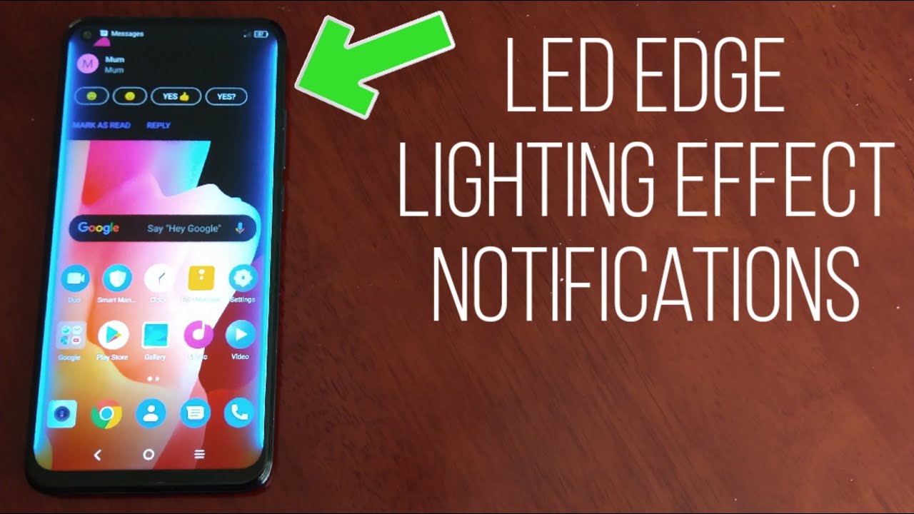 TCL 10L Enable Led Edge Lighting Effect Notifications Alerts!!!