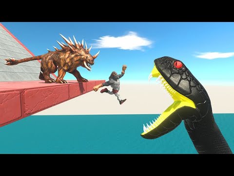 Primates vs Infernals on Reptile Slide - Animal Revolt Battle Simulator