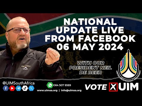 National Update live from #Facebook 06 May 2024 with #UIM President Neil de Beer