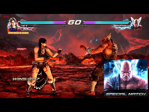 54_5 Julia Chan Ryona VS Heihachi Mishima - Tekken 7 ( Uchiha x24 ) Gameplay PC RX 570 8G