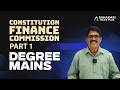 Finance Commission Part 1 KPSC Degree Mains 2026 University Copmany Board Asst SBCID