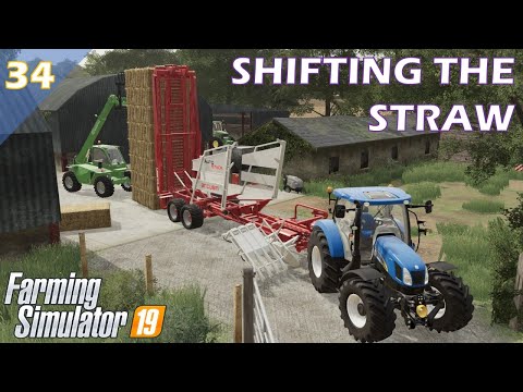 SHIFTING THE STRAW | The Northern Coast | Episode 34 | Farming Simulator 19
