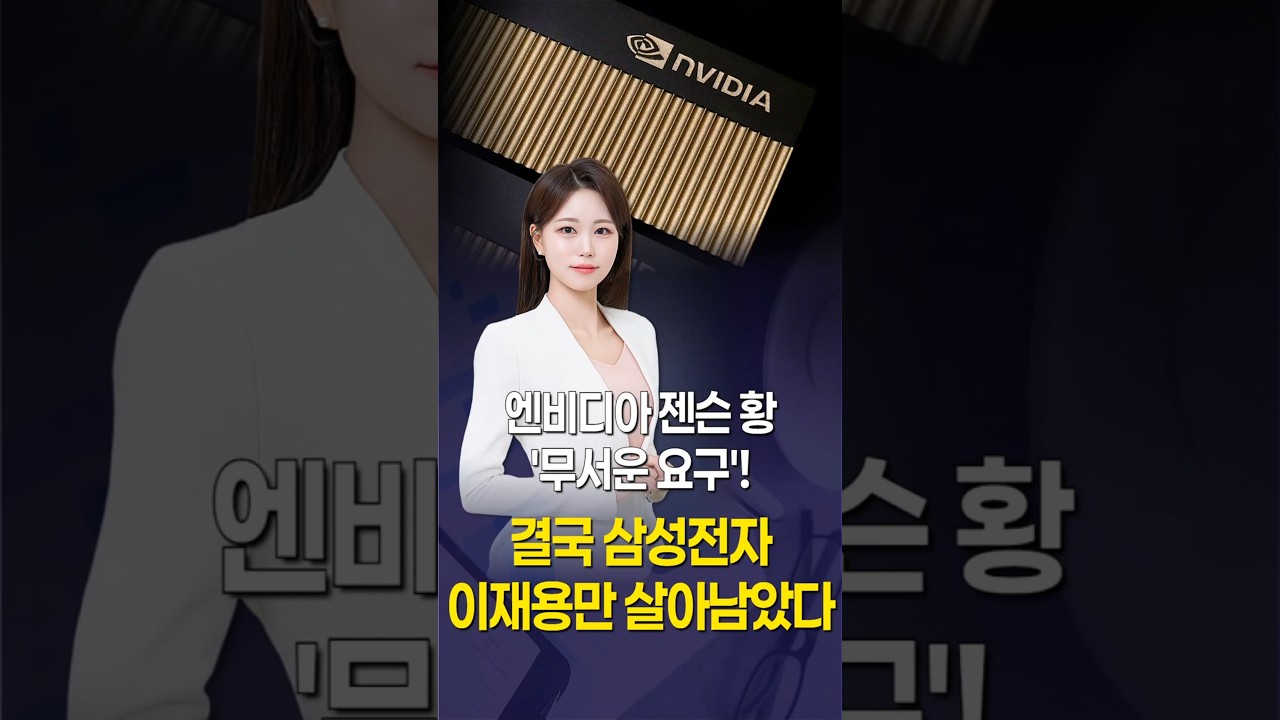 결국 삼성전자 이재용만 살아남았다…엔비디아 젠슨 황 '무서운 요구'! #1분뉴스