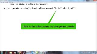 How to Make Alias Permanent in Linux,UNIX,Shell #bash #shell-script