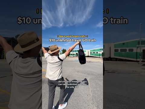 $10 unlimited travel on the GO?! #gotransit #gotrain #torontotravel #torontocommute