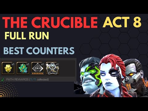The Crucible Act 8 Full Run + Best Champions - Marvel Contest of Champions 
