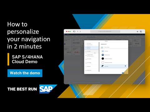 SAP S/4HANA Cloud : Navigation Overview Demo