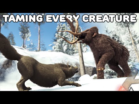 TAMING EVERY CREATURE IN ARK | DIREWOLF | ARK SURVIVAL EVOLVED EP30