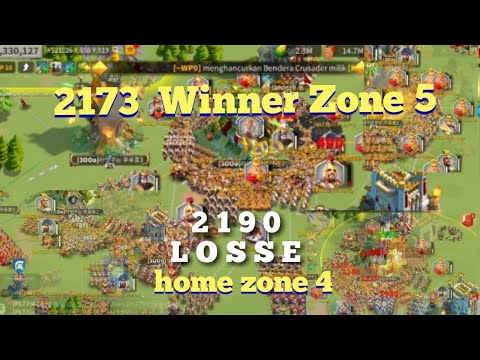 Kvk 2 | 2173 VS 2190 300c | zero losee zone 5#riseofkingdoms
