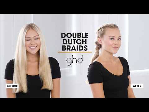 How To Create Double Dutch Braids | ghd Hairstyle...