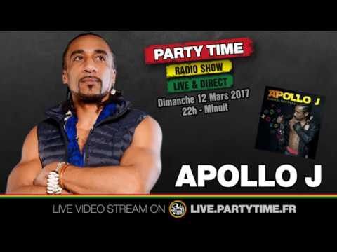 Apollo J at Party Time Reggae radio show   12 MARS 2017