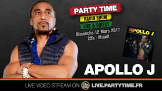 Apollo J at Party Time Reggae radio show   12 MARS 2017