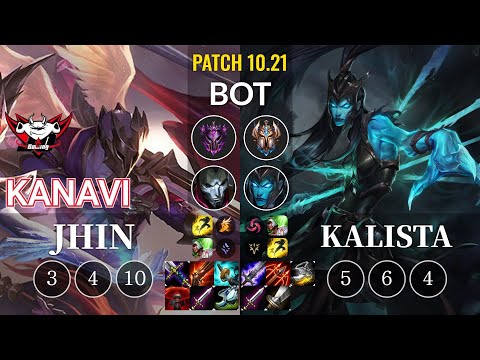 JDG Kanavi Jhin vs Kalista Bot - KR Patch 10.21