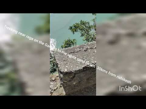 white sand beach near Raga on the Ganges rishikesh