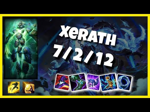 Xerath vs Sion EU Challenger TOP (7/2/12) Gameplay Replay - Patch 10.23