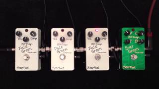 Video thumbnail for Bearfoot fx Comp shootout Pale Green Compressor V1, V2, V3 & Ever Green Comp by Curtis Kent