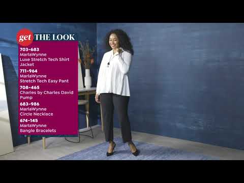 MarlaWynne Stretch Tech Shirt Jacket