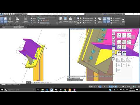 ADVANCE STEEL 2019 TUTORIAL/52/AJUST BOLTS POSITION