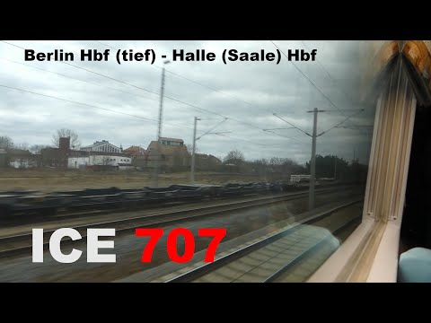 ICE 707 (ICE 1) Mitfahrt Berlin Hbf (tief) - Halle (Saale) Hbf | ungekürzt