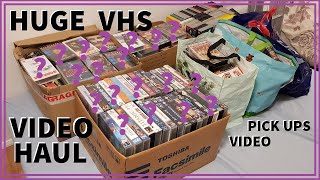 HUGE haul of VHS Video Tapes - Pick ups Video!!