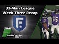 32 Man Sim League Week Three Game League Recap