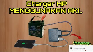 Download lagu Tercepat..!! CARA MENCHARGER HP PAKAI AKI mp3