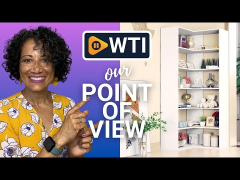 71"" Tall White Corner Bookshelf - WTI product video review