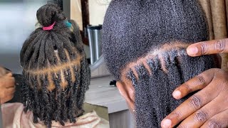 As A Beginner Use This Method To Lock SHORT DREADS From Long Hair U