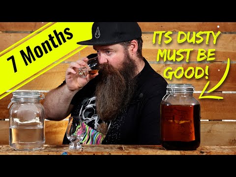 Distilled Mead / Honey Shine.  7 Months White Vs Oaked Tasting.