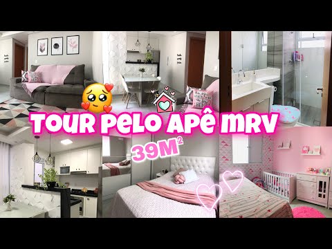 TOUR OF MY APARTMENT 39M-MY HOUSE MY LIFE -MRV🥰🏡💓 | TALITA SANTOS 💖