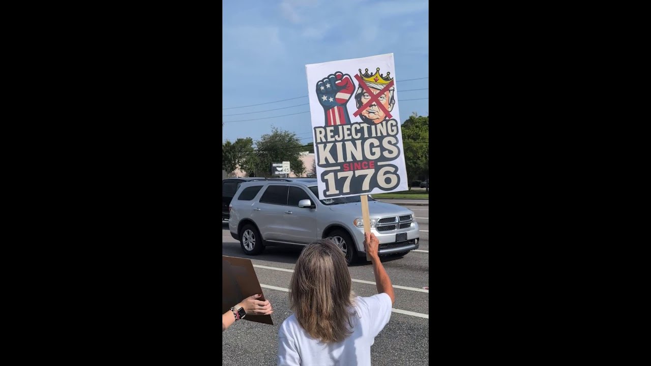 Hundreds gather on Jacksonville's Southside for 'No Kings' protest