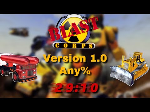 Blast Corps N64 Version 1.0 Speedrun 29:10